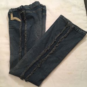 🎉HP🎉Wayne Rogers Jeans Suede Pockets And  Fringe